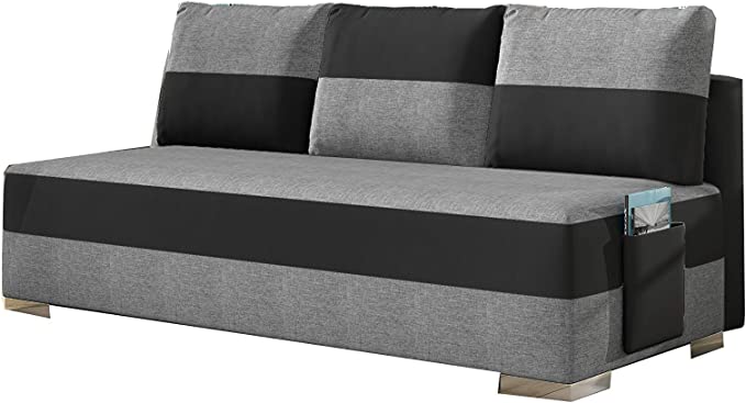 divano letto convertibile economico 3 posti con cassettone portaoggetti