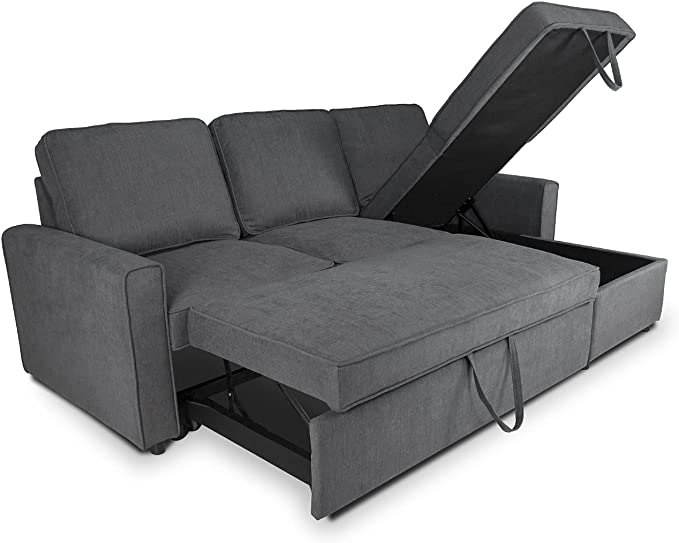 divano ad angolo economico con chaise longue con contenitore